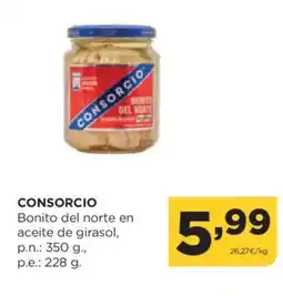 Alimerka CONSORCIO Bonito del norte aceite de girasol oferta