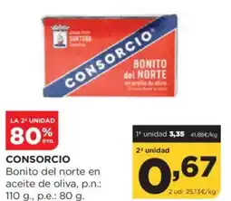 Alimerka CONSORCIO Bonito del norte en aceite de oliva oferta