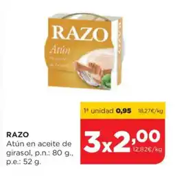 Alimerka RAZO Atún en aceite de girasol oferta