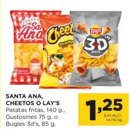 Alimerka SANTA ANA, CHEETOS O LAY'S Patatas fritas oferta