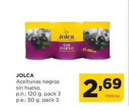 Alimerka JOLCA Aceitunas negras sin hueso oferta