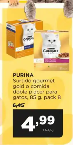Alimerka PURINA Surtido gourmet gold o comida doble placer para gatos oferta
