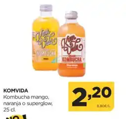 Alimerka KOMBUCHA Kombucha mango, naranja o superglow oferta