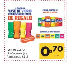 Alimerka FANTA ZERO Limón, naranja o frambuesa oferta