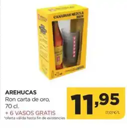 Alimerka AREHUCAS Ron carta de oro oferta