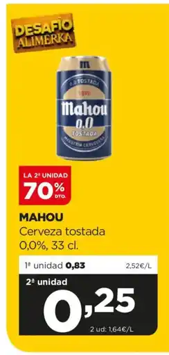 Alimerka MAHOU Cerveza tostada oferta