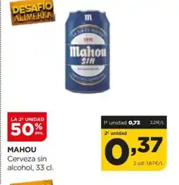 Alimerka MAHOU Cerveza sin alcohol oferta