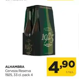 Alimerka ALHAMBRA Cerveza Reserva 1925 oferta