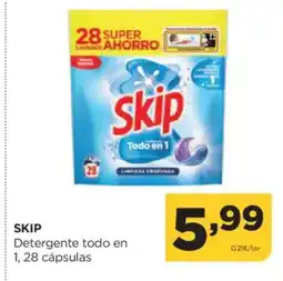 Alimerka SKIP Detergente todo en 1 oferta