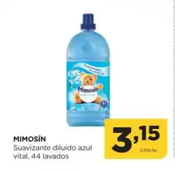 Alimerka MIMOSÍN Suavizante diluido azul vital, 44 lavados oferta