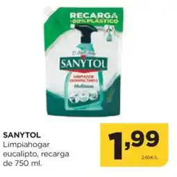 Alimerka SANYTOL Limpiahogar eucalipto oferta