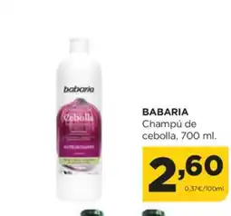 Alimerka BABARIA Champú de cebolla oferta