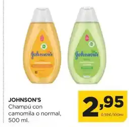 Alimerka JOHNSON'S Champú con camomila o normal oferta