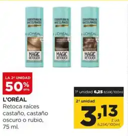 Alimerka L'ORÉAL Retoca raíces castaño, castaño oscuro o rubio oferta