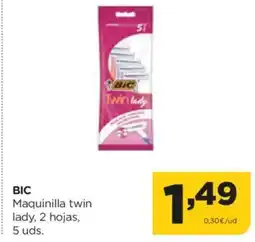 Alimerka BIC Maquinilla twin lady, 2 hojas oferta