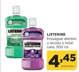 Alimerka LISTERINE Enjuague dientes y encias o total care oferta