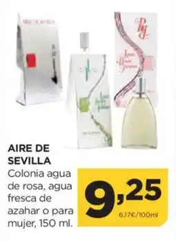 Alimerka AIRE DE SEVILLA Colonia agua de rosa, agua fresca de azahar o para mujer oferta