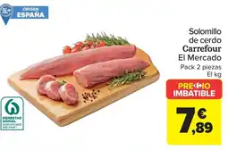 Carrefour CARREFOUR Solomillo de cerdo oferta