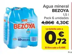 Carrefour BEZOYA Agua mineral oferta
