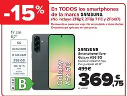 Carrefour SAMSUNG Smartphone libre Galaxy A56 5G oferta