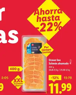 Lidl OCEAN SEA Salmón ahumado oferta