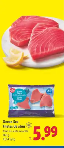 Lidl OCEAN SEA Filetes de atún oferta