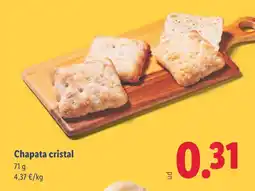 Lidl Chapata cristal oferta