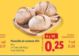 Lidl Panecillo de centeno 42% oferta