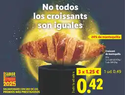 Lidl Croissant de mantequilla oferta
