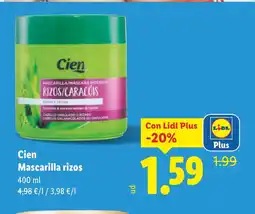 Lidl CIEN Mascarilla rizos oferta
