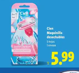Lidl CIEN Maquinilla desechables oferta