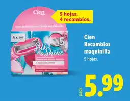 Lidl CIEN Recambios maquinilla oferta