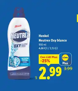 Lidl HENKEL Neutrex Oxy blanco oferta