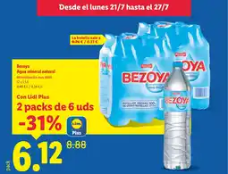 Lidl BEZOYA Agua mineral natural oferta