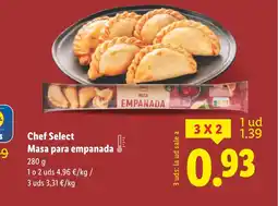 Lidl CHEF SELECT Masa para empanada oferta