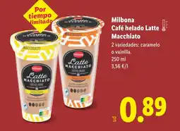 Lidl MILBONA Café helado Latte Macchiato oferta