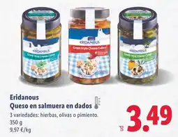 Lidl ERIDANOUS Queso en salmuera en dados oferta