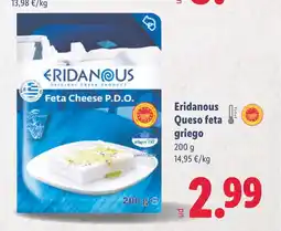 Lidl ERIDANOUS Queso feta griego oferta