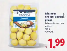 Lidl ERIDANOUS Gnocchi al estilo griego oferta