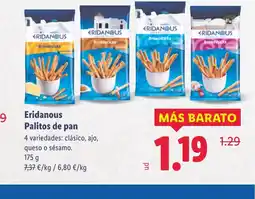 Lidl ERIDANOUS Palitos de pan oferta
