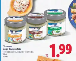 Lidl ERIDANOUS Salsas de queso feta oferta
