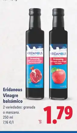 Lidl ERIDANOUS Vinagre balsámico oferta