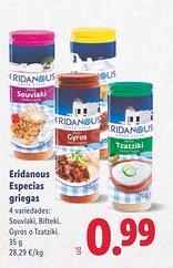 Lidl ERIDANOUS Especias griegas oferta