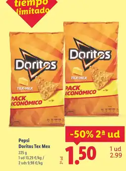 Lidl Pepsi Doritos Tex Mex oferta