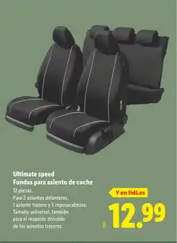 Lidl Ultimate speed Fundas para asiento de coche oferta