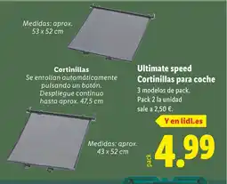 Lidl Ultimate speed Cortinillas para coche oferta