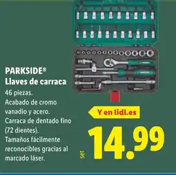 Lidl PARKSIDE Llaves de carraca oferta
