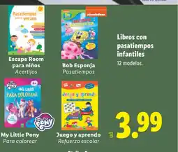 Lidl Libros con pasatiempos infantiles oferta