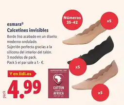 Lidl ESMARA Calcetines invisibles oferta