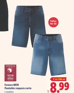 Lidl ESMARA Men Pantalón vaquero corto oferta